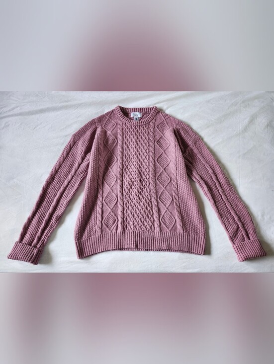 Kersh Sweaters - Kersh Merino Wool Cotton Blend Knit Sweater
